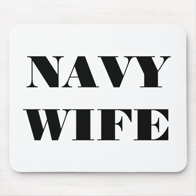 Mauspad Navy Ehefrau (Vorne)