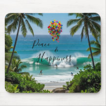 Mauspad Peace & Happiness
