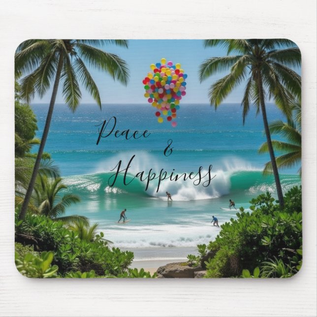 Mauspad Peace & Happiness (Vorne)