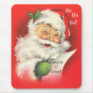 Mauspad, Vintage Weihnachten Weihnachtsmann Mousepad