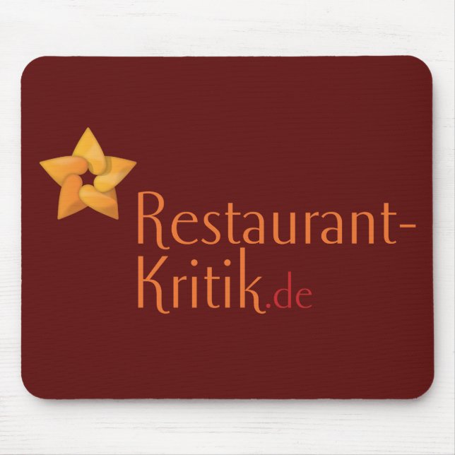 Mauspad von Restaurant-Kritik.de (Vorne)