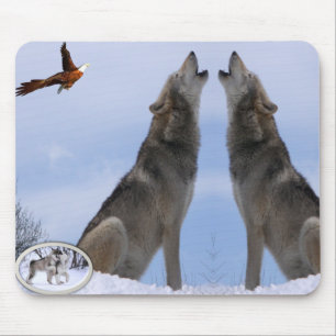 Mauspad Wolf