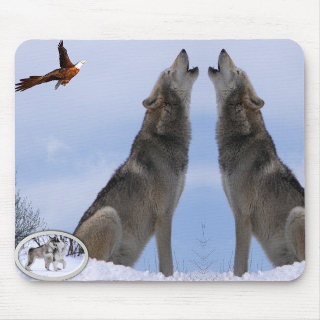 Mauspad Wolf (Vorne)