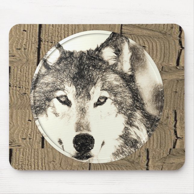 Mauspad Wolf (Vorne)
