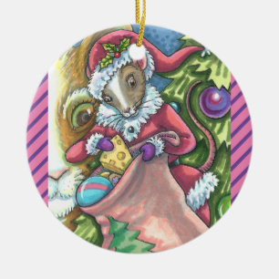 MAUSSANTA BRINGT GUTE KATZCHENCHRISTMAS, Niedlich Keramik Ornament