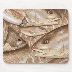 Mausunterlage der Rotbarsch-(rote Trommel) Mousepad