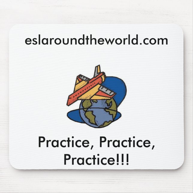 Mausunterlage ESL auf der ganzen Welt Mousepad (Vorne)