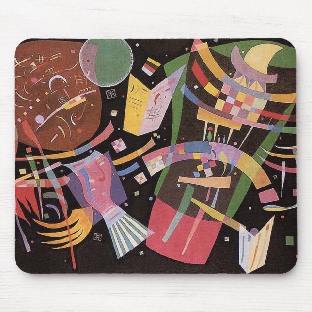 Mausunterlage Kandinsky Zusammensetzungs-X Mousepad (Vorne)