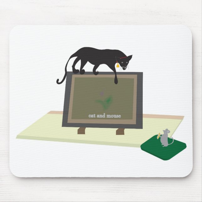Mausunterlage mit Katze Mousepad (Vorne)