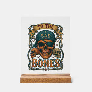 Mauvais crâne de pirate bandana corde os croisés