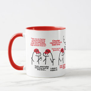 Mauvais garçon drôle moto sport F1 mug