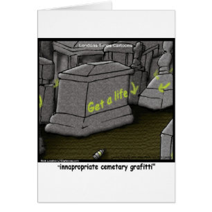 Mauvais graffiti de cimetière drôle