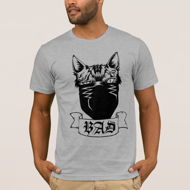 MAUVAIS T-shirt de chat (Devant)