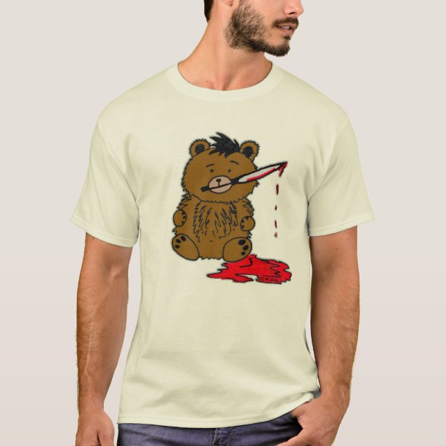 Mauvais T-shirt de lumière d'ours (Devant)
