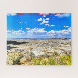 Mauvais Terres Nouveau-Mexique. Jigsaw Puzzle