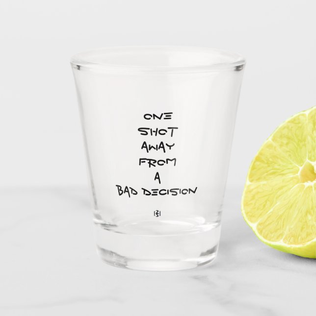 Mauvais verre à liqueur de décision (Devant)