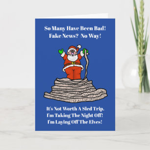 Mauvaise nouvelle Carte de Noël chrétienne politiq
