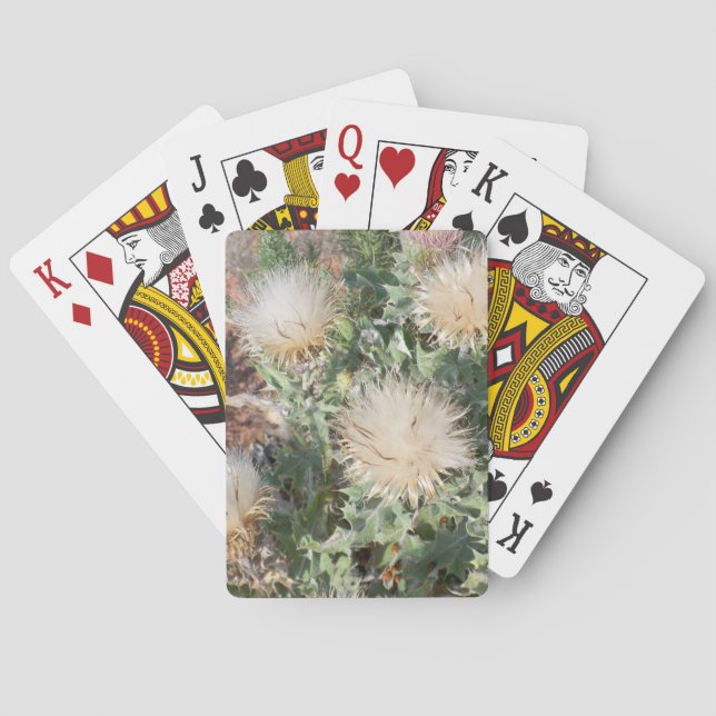 Mauvaises herbes sur un jeu de cartes (dos)
