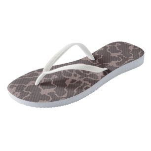 Mauve Abstrakt Flip Flops