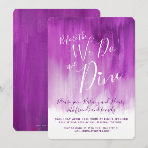 Mauve Art Probe Dinner vor uns lädt ein Einladung