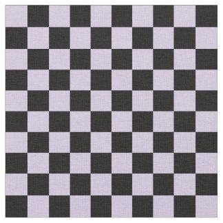 Mauve & Black Checkerboard Stoff
