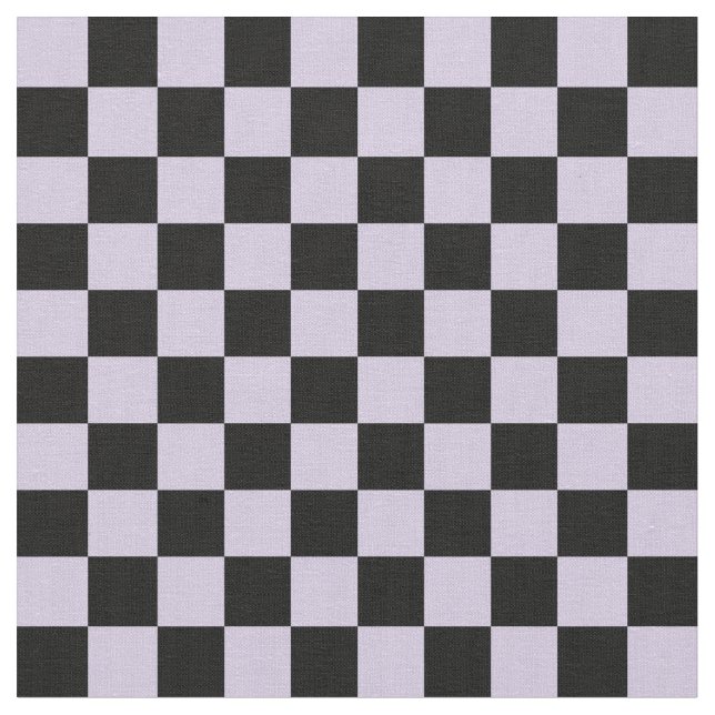 Mauve & Black Checkerboard Stoff (Nahaufnahme)