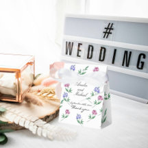 Mauve Blue Peonies Floral Wedding