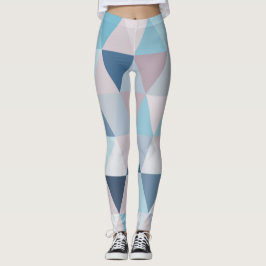 Mauve Blue Triangle A Leggings