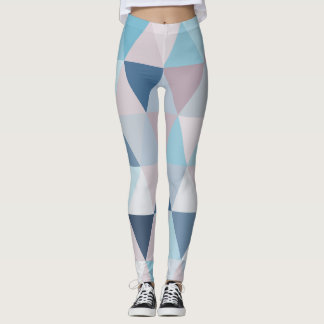 Mauve Blue Triangle A Leggings
