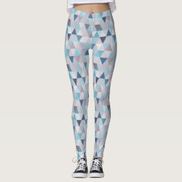 Mauve Blue Triangle C Leggings