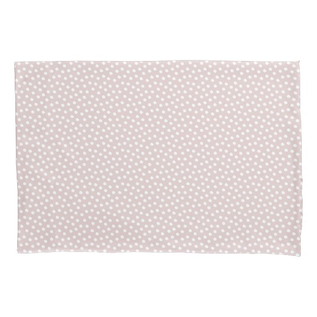 Mauve Chalk Watercolor Dots Pillow Case Kissenbezug (Vorderseite)