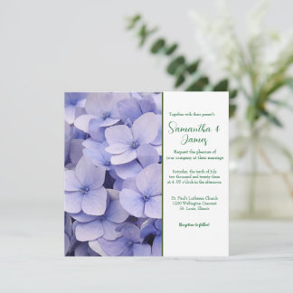 Mauve Chrysanthemum Wedding Einladung