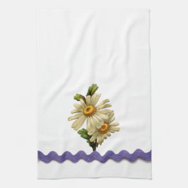Mauve Daisy Geschirrtuch