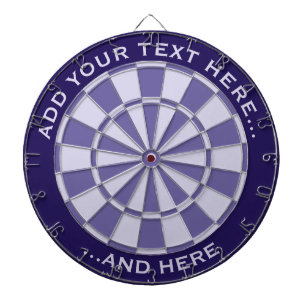 Mauve Dartboard mit benutzerdefiniertem Text Dartscheibe