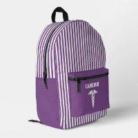 Mauve der Lila Streifen des personalisierten mediz