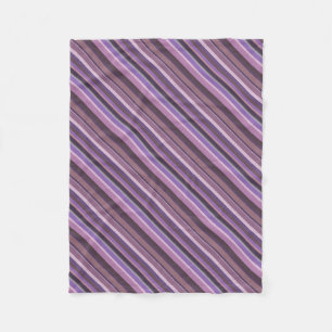 Mauve diagonale Streifen Fleecedecke