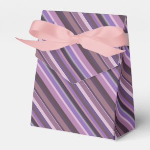 Mauve diagonale Streifen Geschenkschachtel