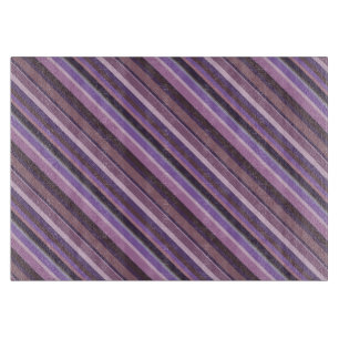 Mauve diagonale Streifen Schneidebrett