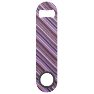 Mauve diagonale Streifen Speedflaschenöffner