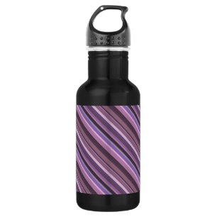 Mauve diagonale Streifen Trinkflasche