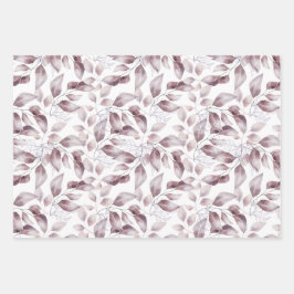 Mauve, Dusty Lila, Blush Pink Blume Blätter