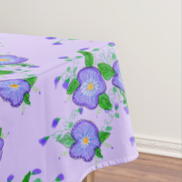 Mauve Floral Tablecloth Tischdecke