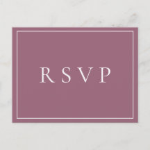 Mauve Floral Wedding RSVP Song Request