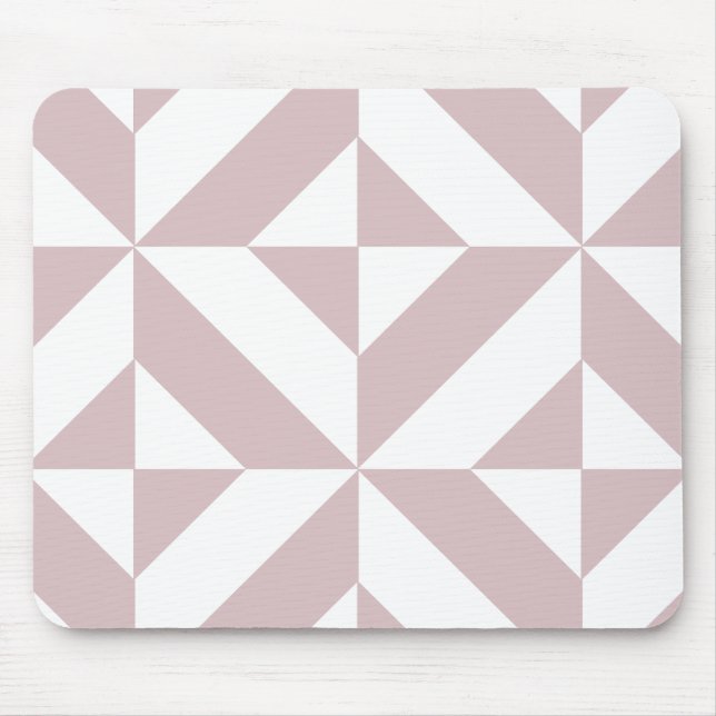 Mauve Geometric Deko Cube Pattern Mousepad (Vorne)