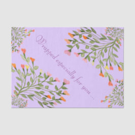 Mauve Heart Blume Seidenpapier