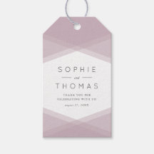 Mauve Layered Geometric & Dark Lila Wedding