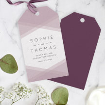 Mauve Layered Geometric & Dark Lila Wedding