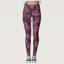 Mauve legging Mauve leggings with fairy pattern