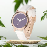 Mauve Lila erste Monogramm eWatch Armbanduhr<br><div class="desc">Geschenk für ihre Lila Armbanduhr</div>