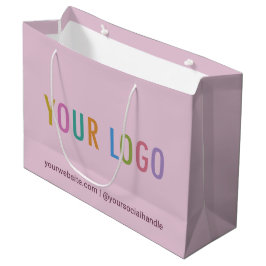 Mauve Lila Logo für das Business-Geschenktasche fü Große Geschenktüte
